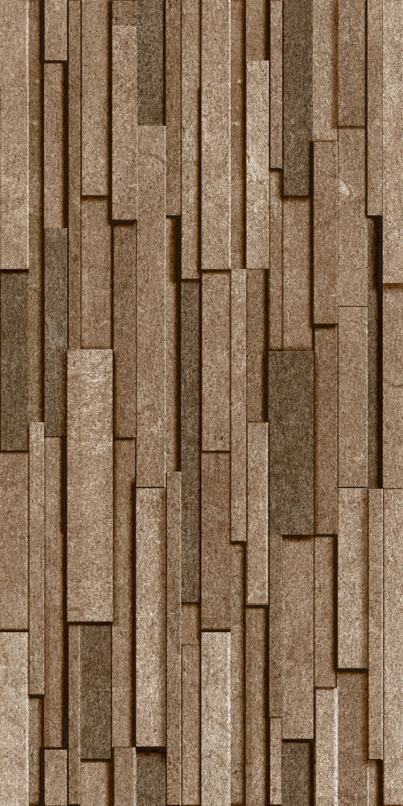 ASIA TILE 20X40 GINZA BROWN EMBOSSED